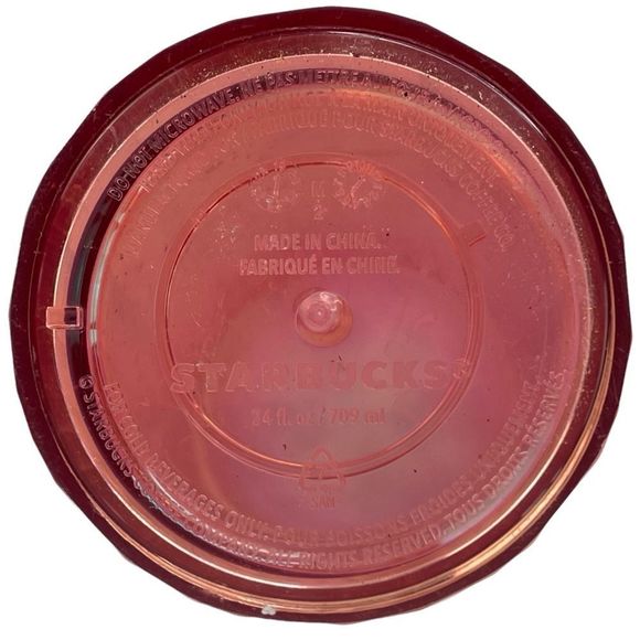 Starbucks Summer 2020 Orange Kaleidoscope Iridescent Dome Tumbler 24oz - Picture 6 of 7